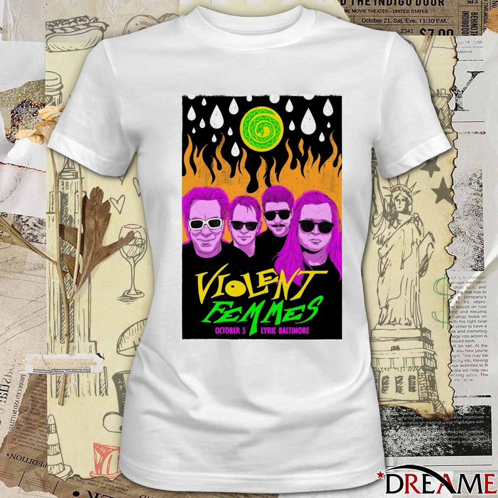 Poster Violent Femmes Lyric Baltimore October 5, 2025 Painting t-shirt