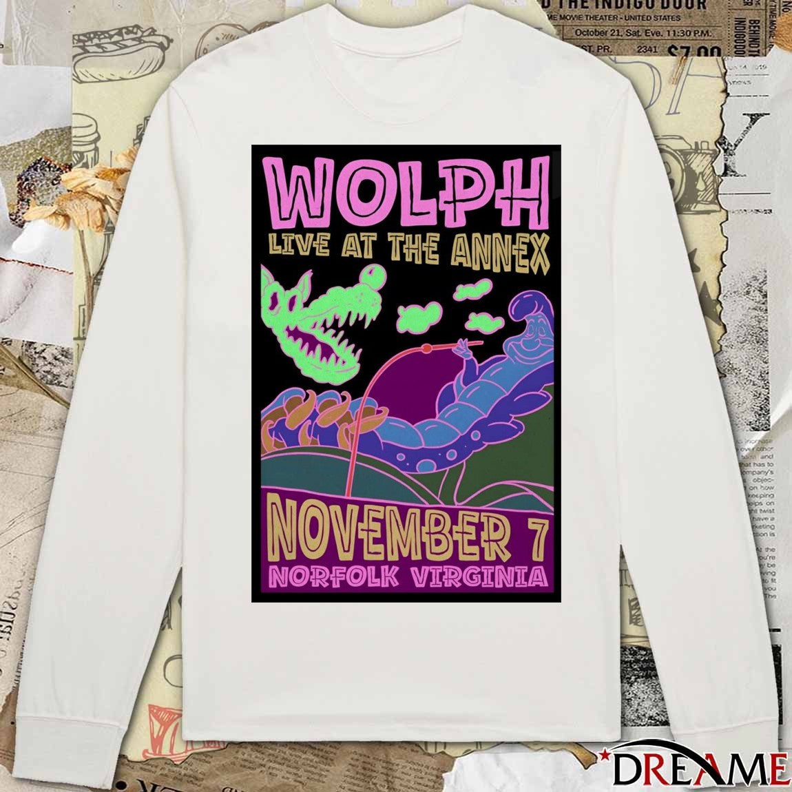 Poster WOLPH Live At The Annex November 7 2025 Norfolk VA t-shirt