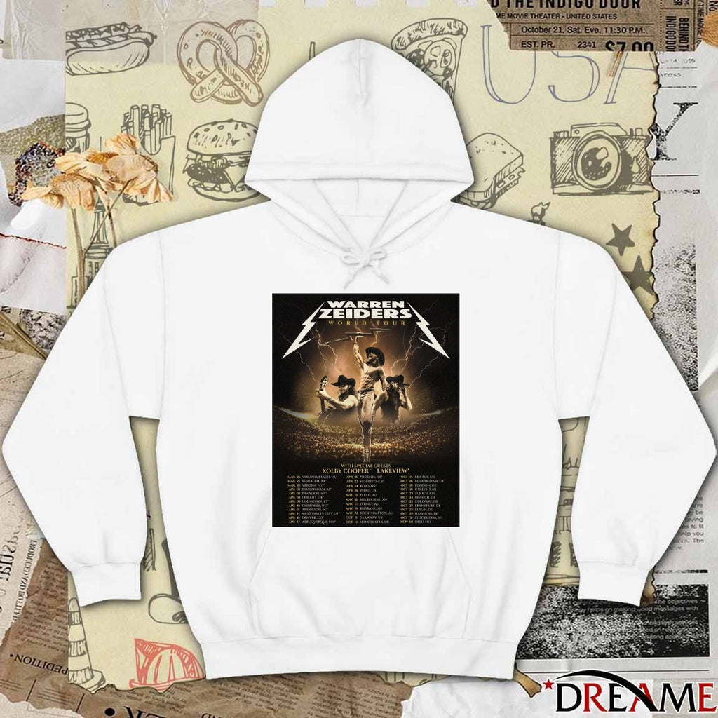 Poster Warren Zeiders World Tour 2026 Virginia Beach VA on March 26 2026 t-shirt