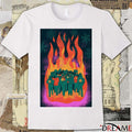 Poster We Are A Flame In The Cold Fuck ICE Cold Winter Warm Hearts t-shirt