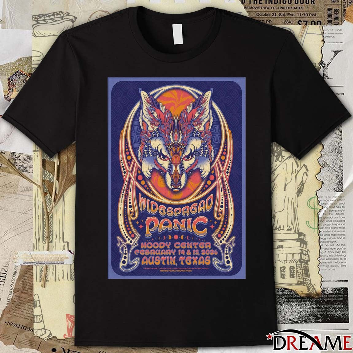 Poster Widespread Panic Moody Center Austin TX February 14 – 15 2026 t-shirt