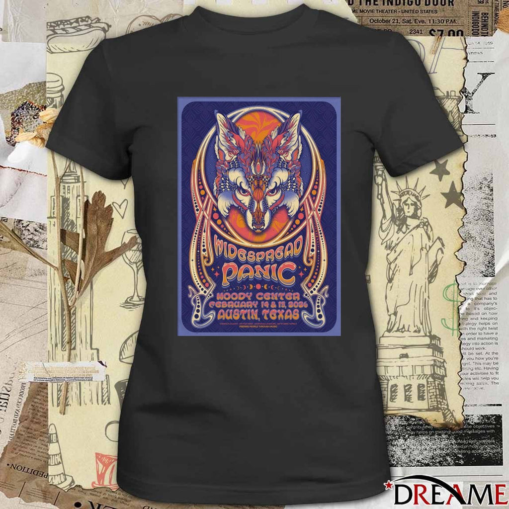 Poster Widespread Panic Moody Center Austin TX February 14 – 15 2026 t-shirt