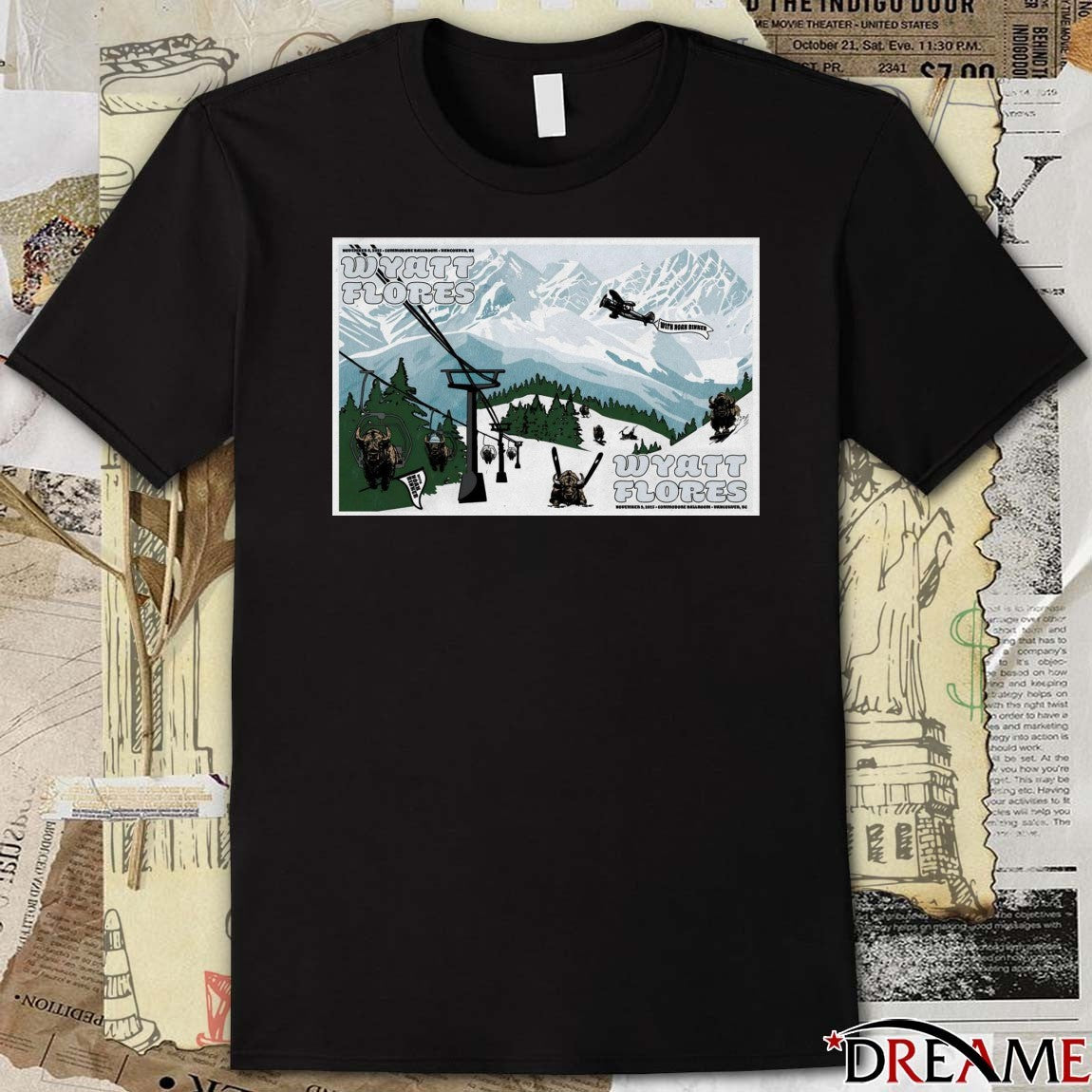 Poster Wyatt Flores Commodore Ballroom Vancouver BC November 8-9 2025 t-shirt