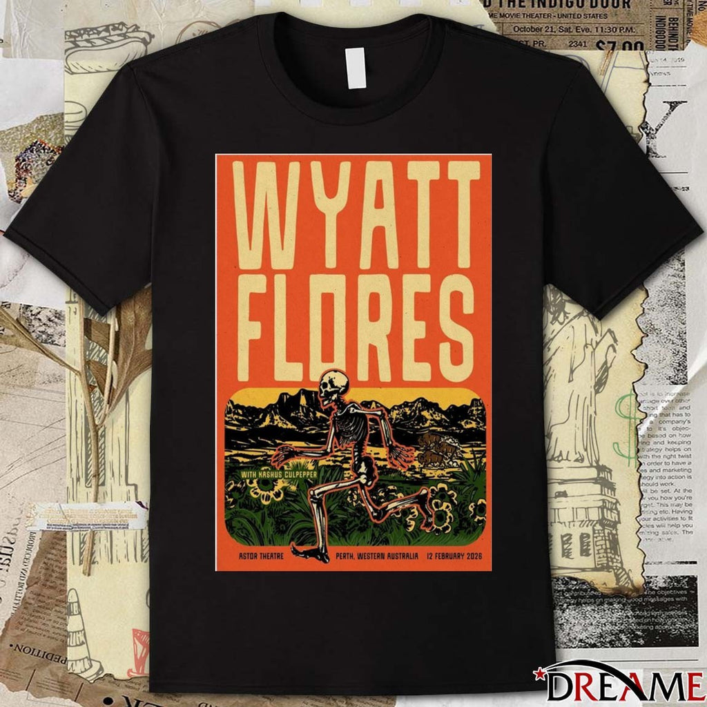 Poster Wyatt Flores February 12 2026 Astor Theatre Perth, Western t-shirt