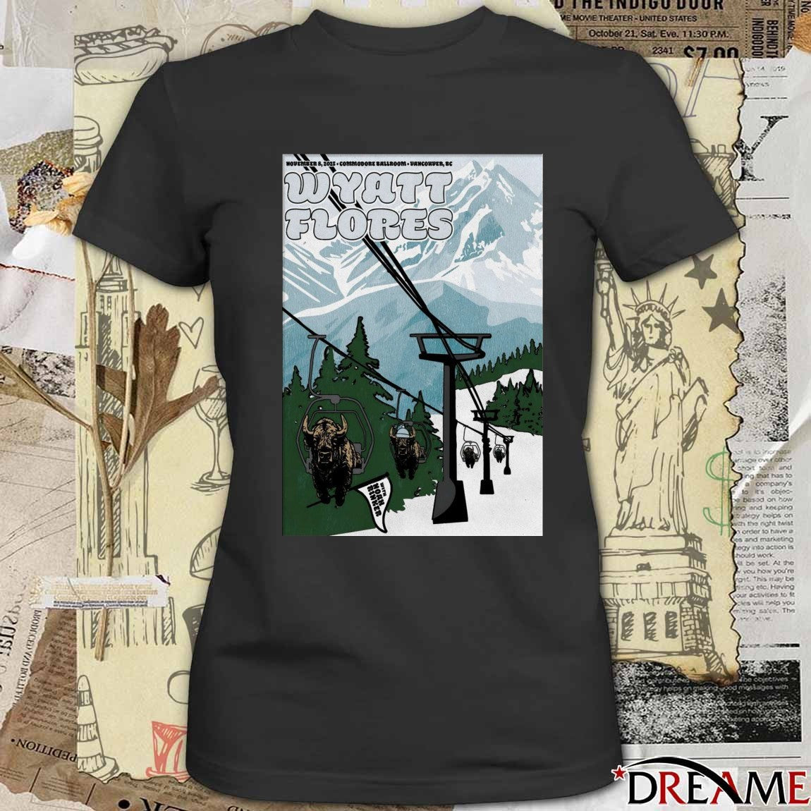 Poster Wyatt Flores Tour Vancouver BC On November 8 2025 t-shirt