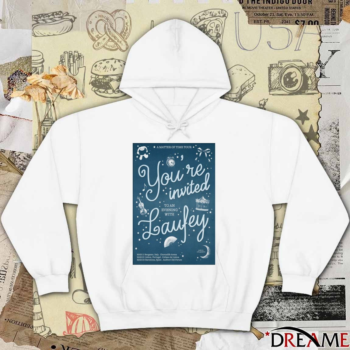 Poster You’re Invited Laufey A Matter Of Time Tour 2026 March 11 – 22 t-shirt