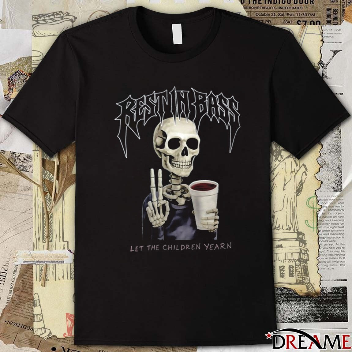 Praiseche Rest In Bass Peace Let The Children Yearn t-shirt