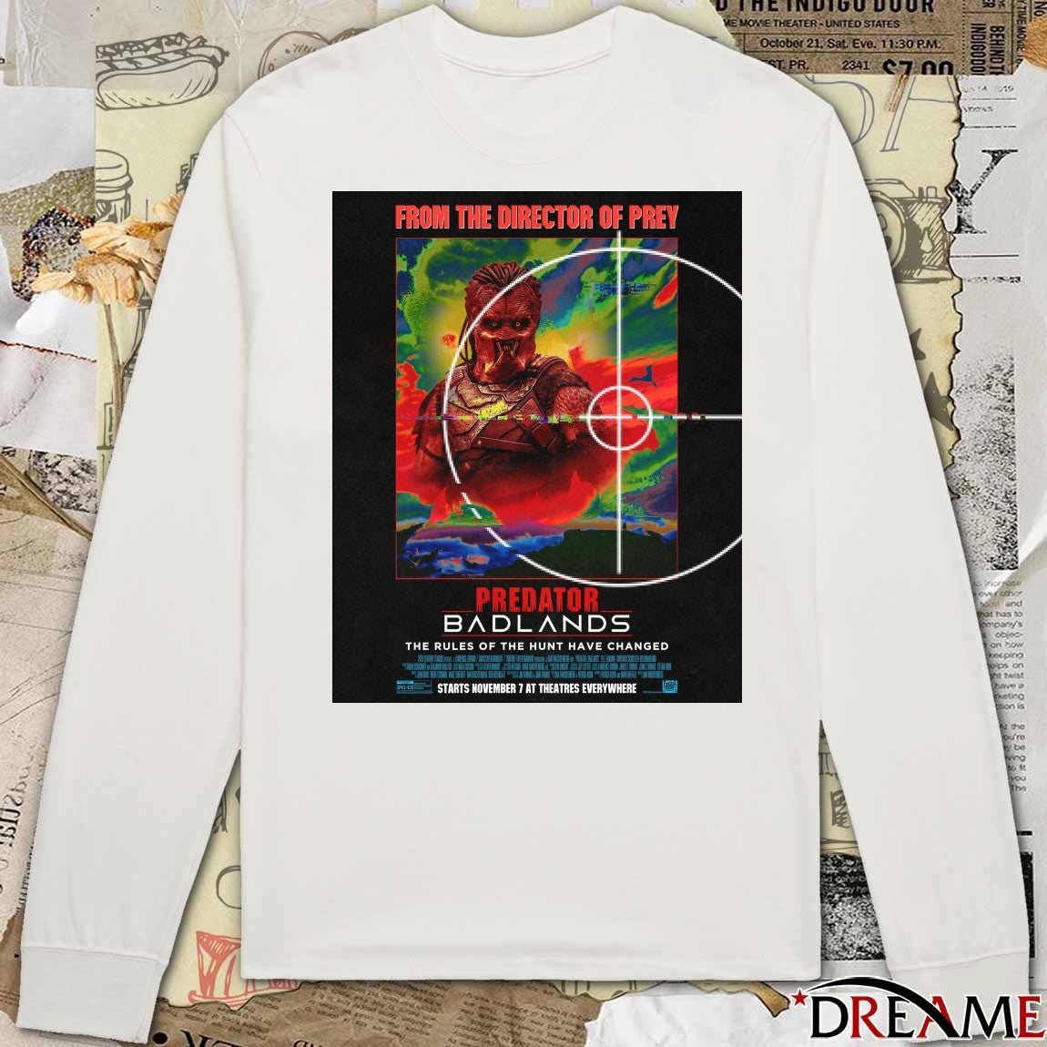 Predator Badlands The Rules Of The Hunt Have Changed November 7 2025 At Theatres Everywhere Poster t-shirt