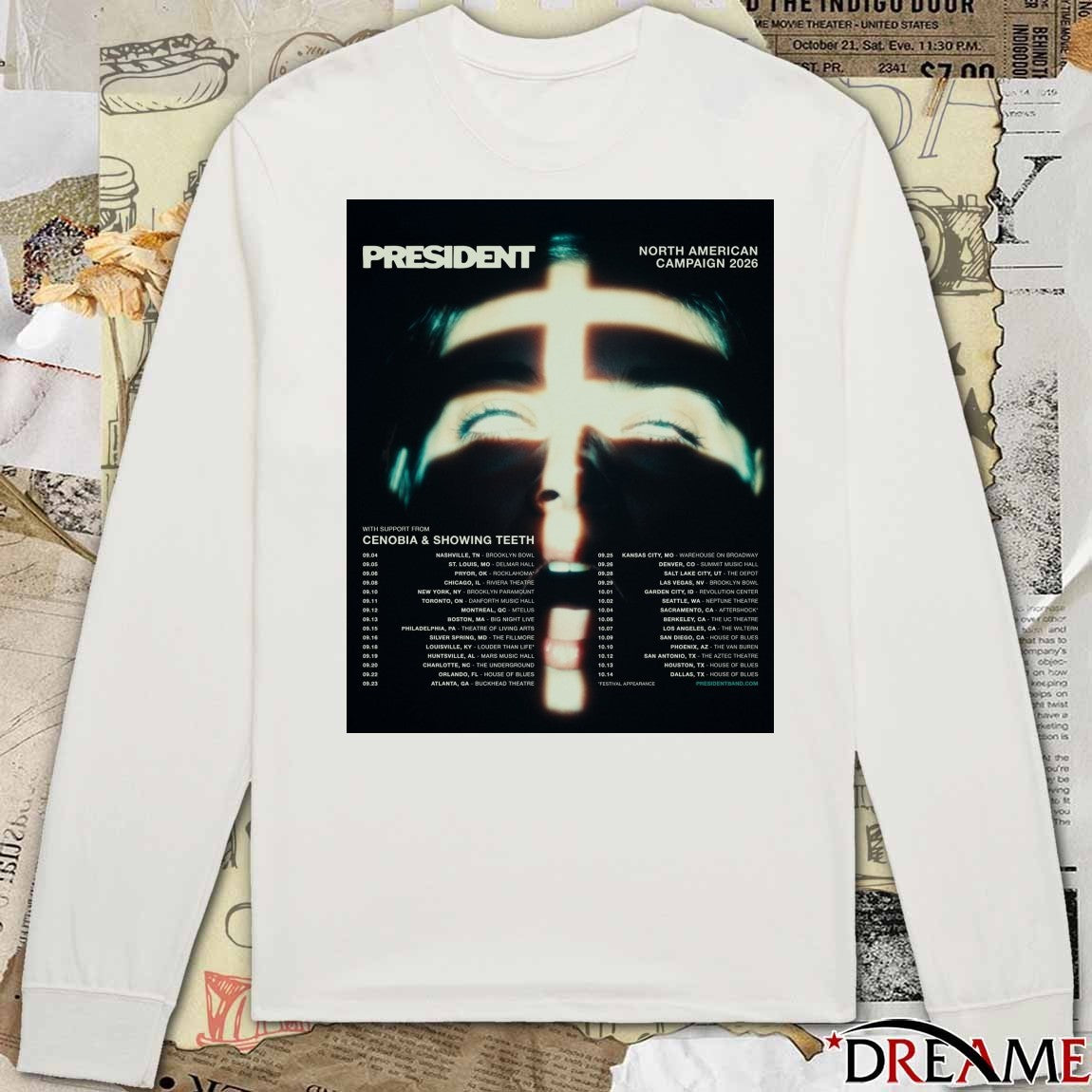 President North American Campaign 2026 With Cenobia and Showing Teeth Poster t-shirt