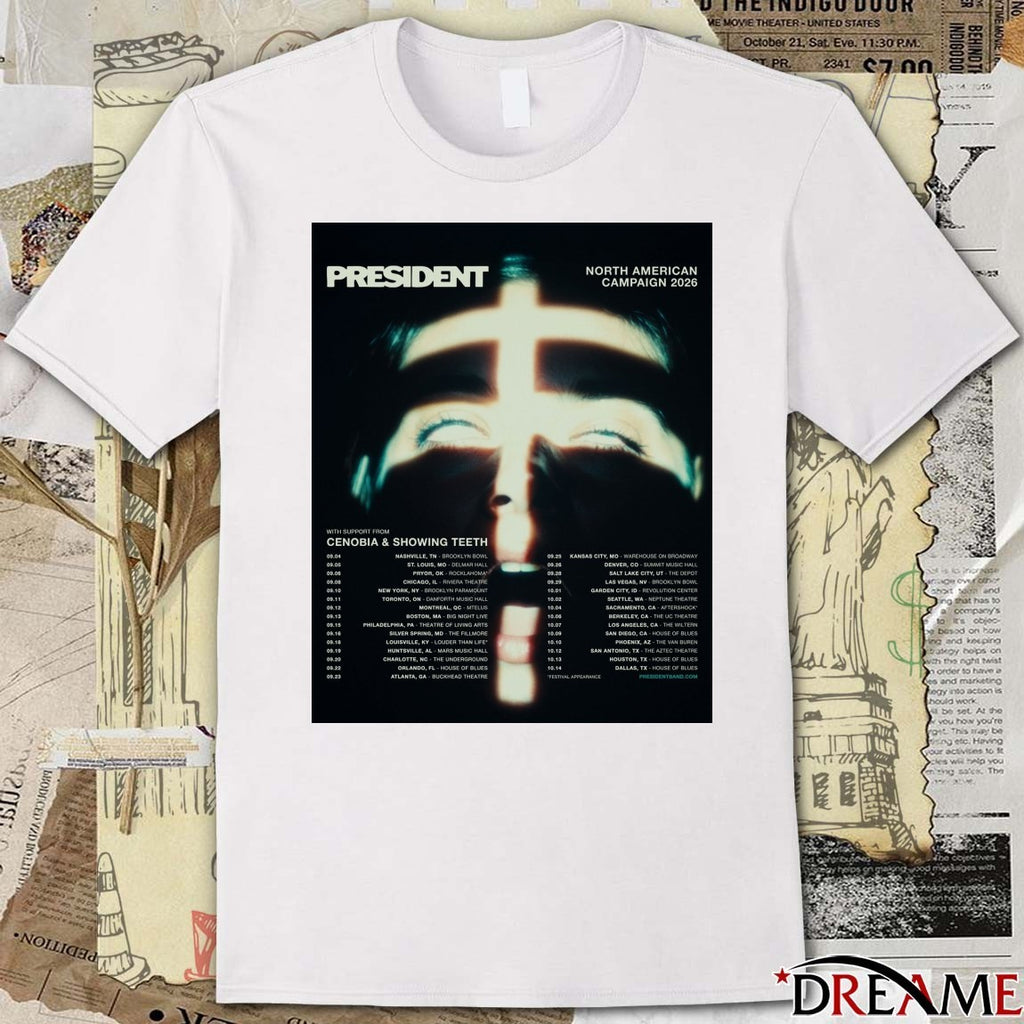 President North American Campaign 2026 With Cenobia and Showing Teeth Poster t-shirt