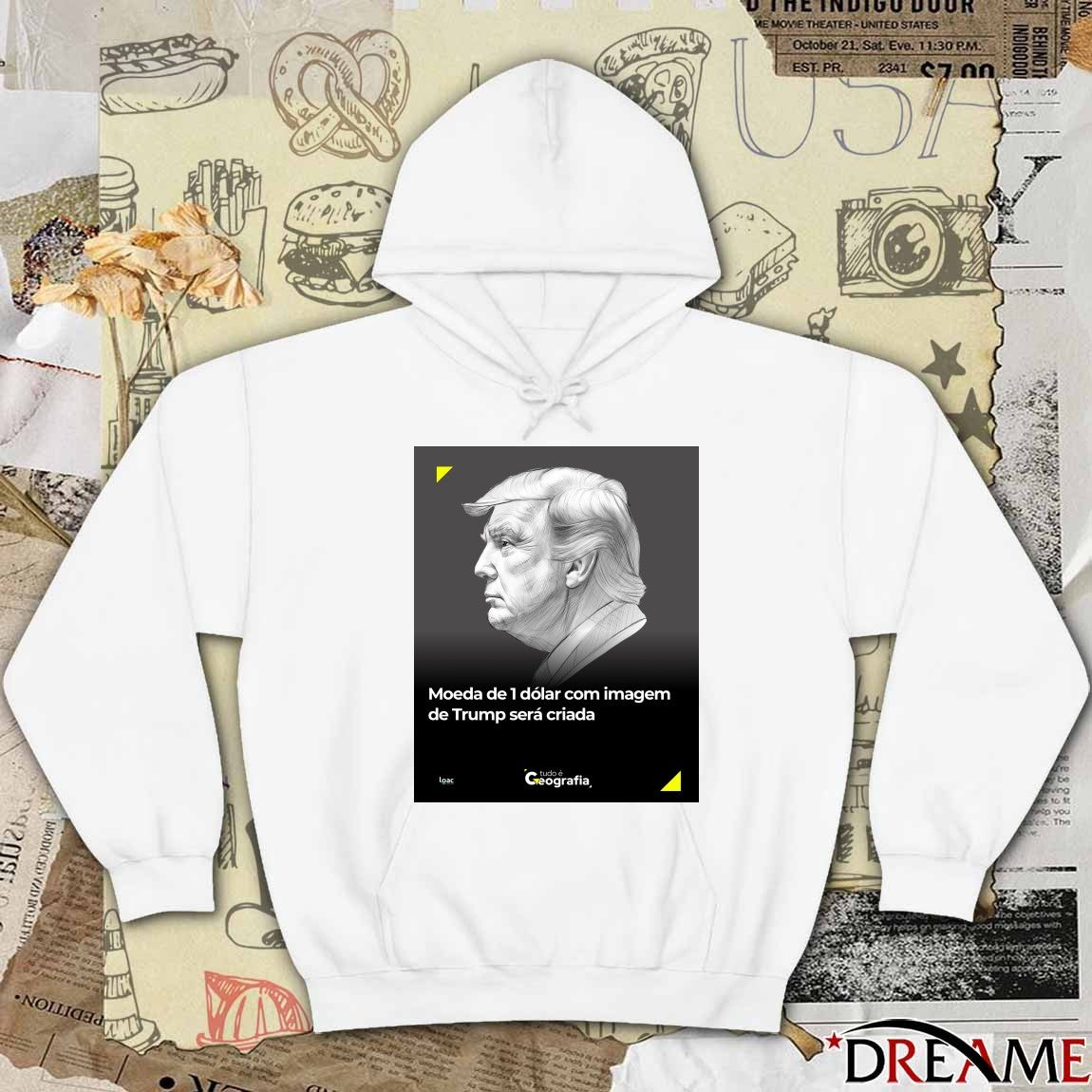 Presidente Donald Trump Moeda De 1 Dólar Com Imagem De Trump Será Criada Poster t-shirt