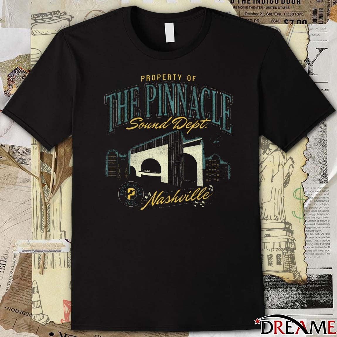 Property Of The Pinnacle Sound Dept Nashville Est 2025 t-shirt