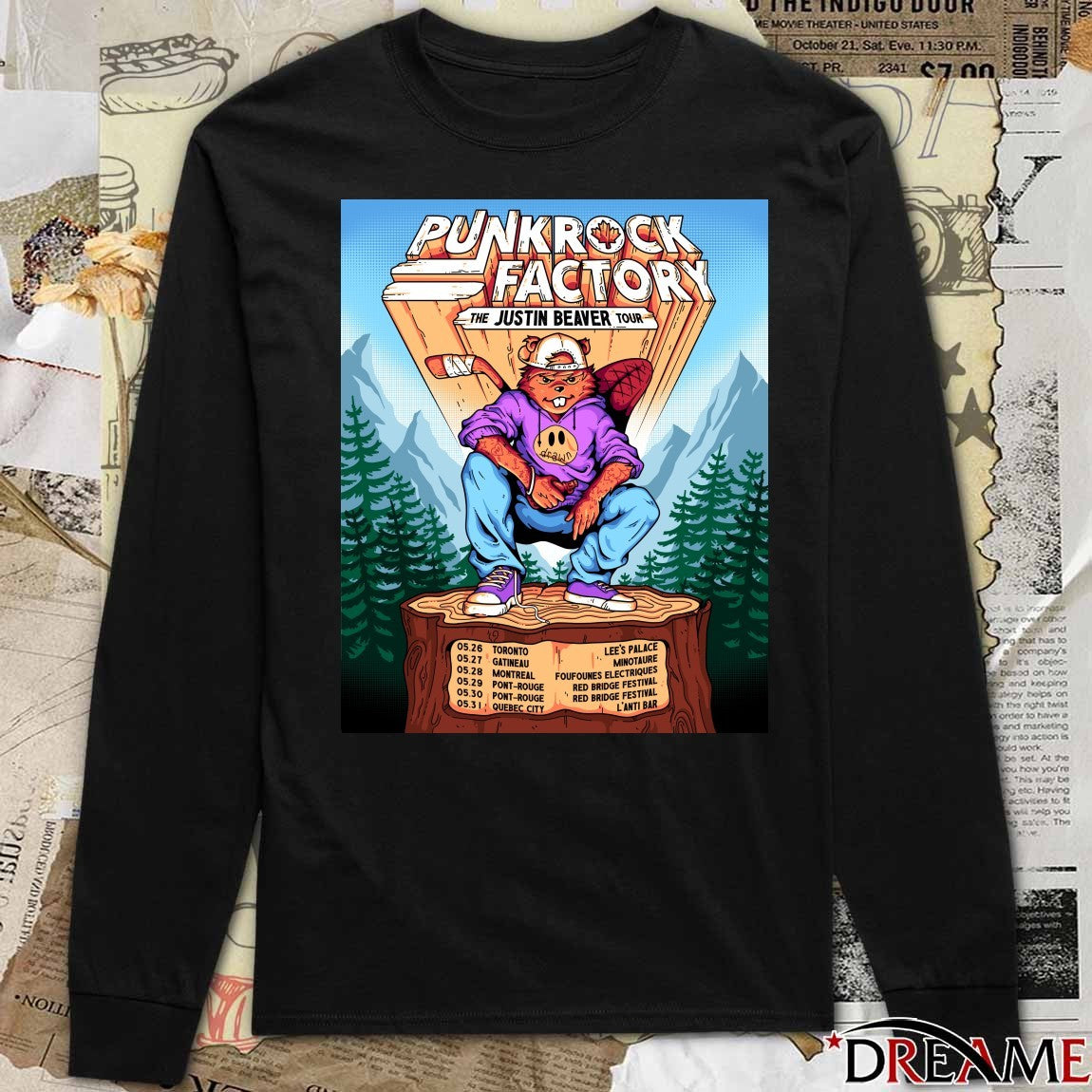 Punk Rock Factory The Justin Beaver Tour May 26-31 2026 Poster t-shirt