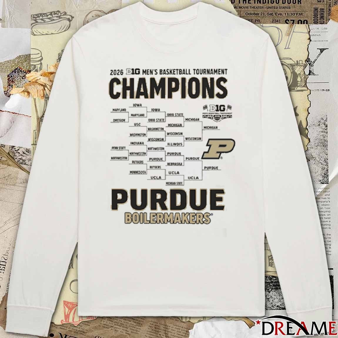 Purdue Boilermakers 2026 Big Ten Men’s Basketball Tournament Champions t-shirt