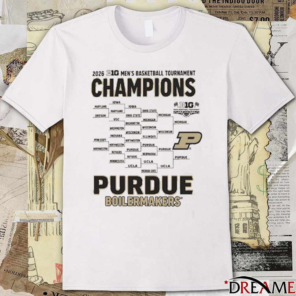 Purdue Boilermakers 2026 Big Ten Men’s Basketball Tournament Champions t-shirt