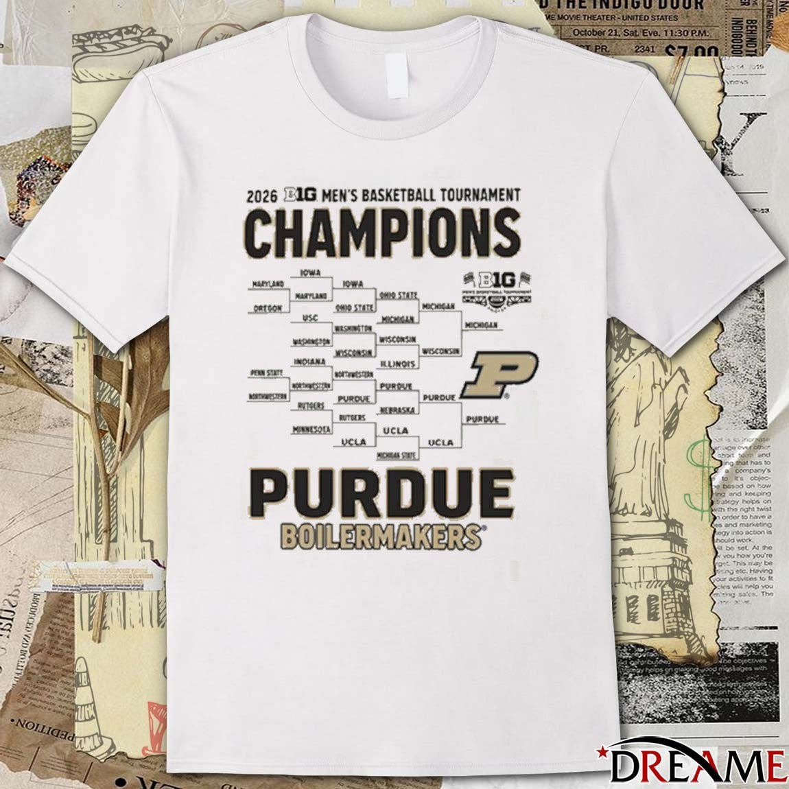 Purdue Boilermakers 2026 Big Ten Men’s Basketball Tournament Champions t-shirt