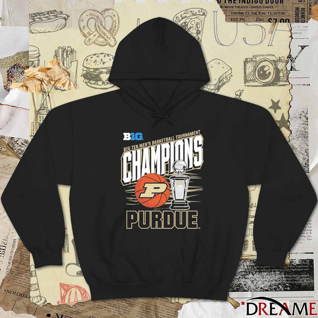 Purdue Boilermakers 2026 Big Ten Men’s Basketball Tournament Champions Trophy t-shirt