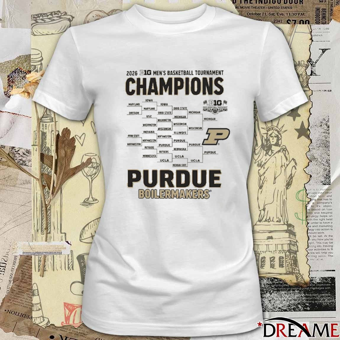 Purdue Boilermakers 2026 Big Ten Men’s Basketball Tournament Champions t-shirt