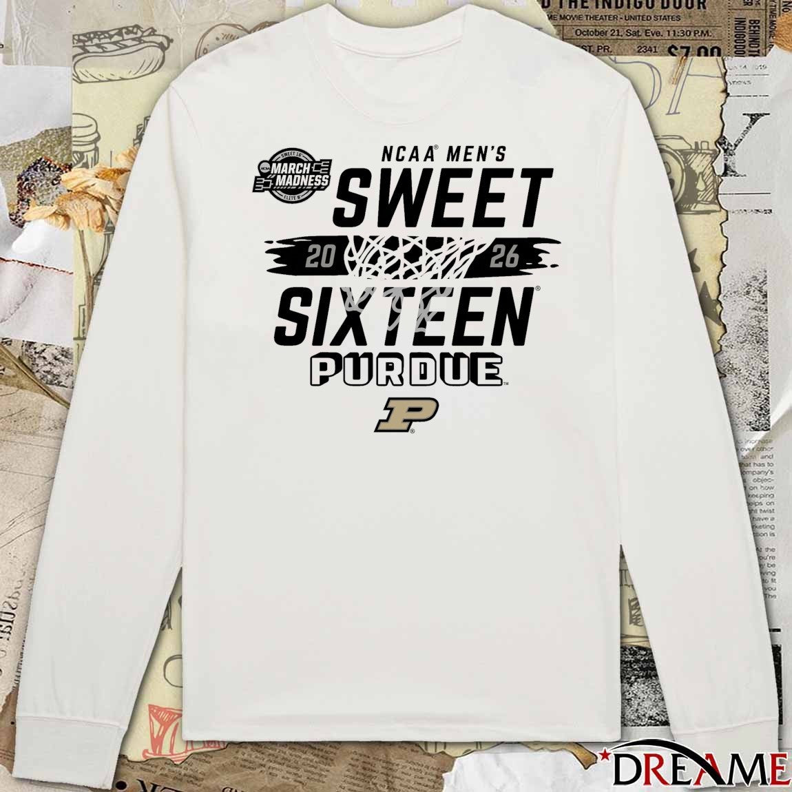 Purdue Boilermakers 2026 NCAA March Madness Sweet Sixteen No 1 Offense America Big Ten Champions West Region t-shirt