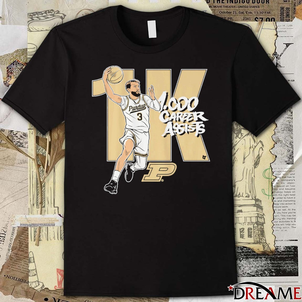 Purdue Boilermakers Basketball Braden Smith 1,000 Assists t-shirt