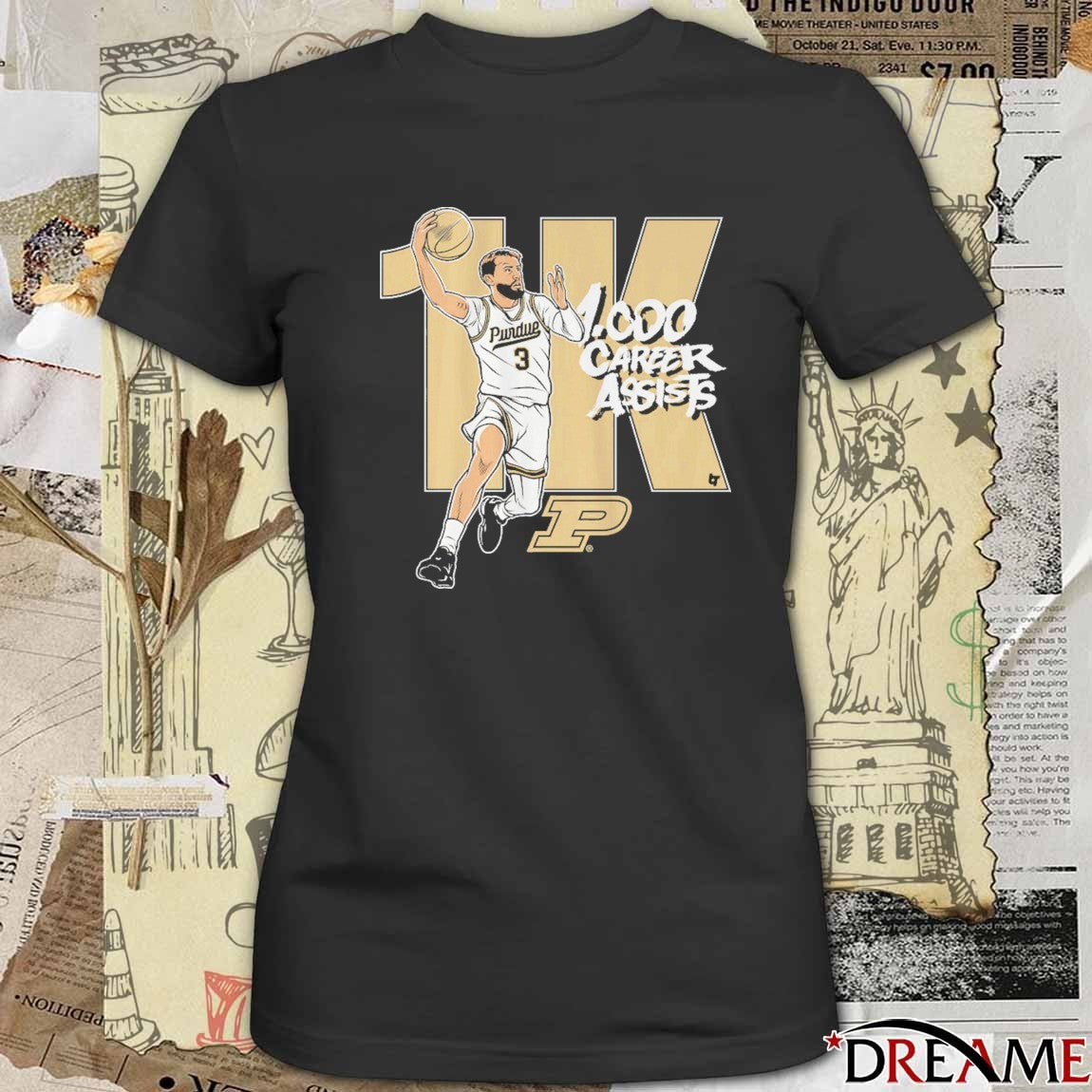 Purdue Boilermakers Basketball Braden Smith 1,000 Assists t-shirt