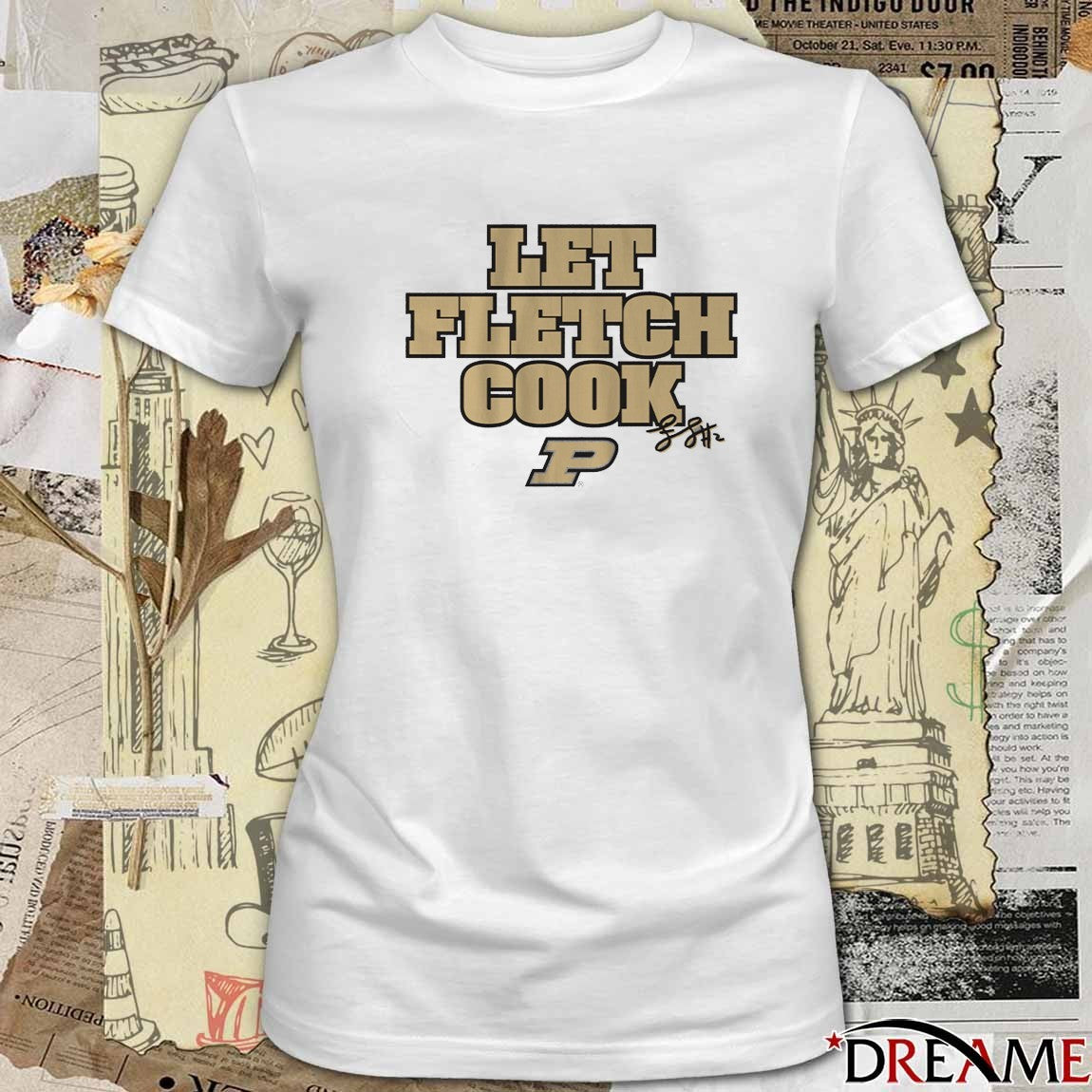 Purdue Boilermakers Basketball Fletcher Loyer Let Fletch Cook Signature t-shirt