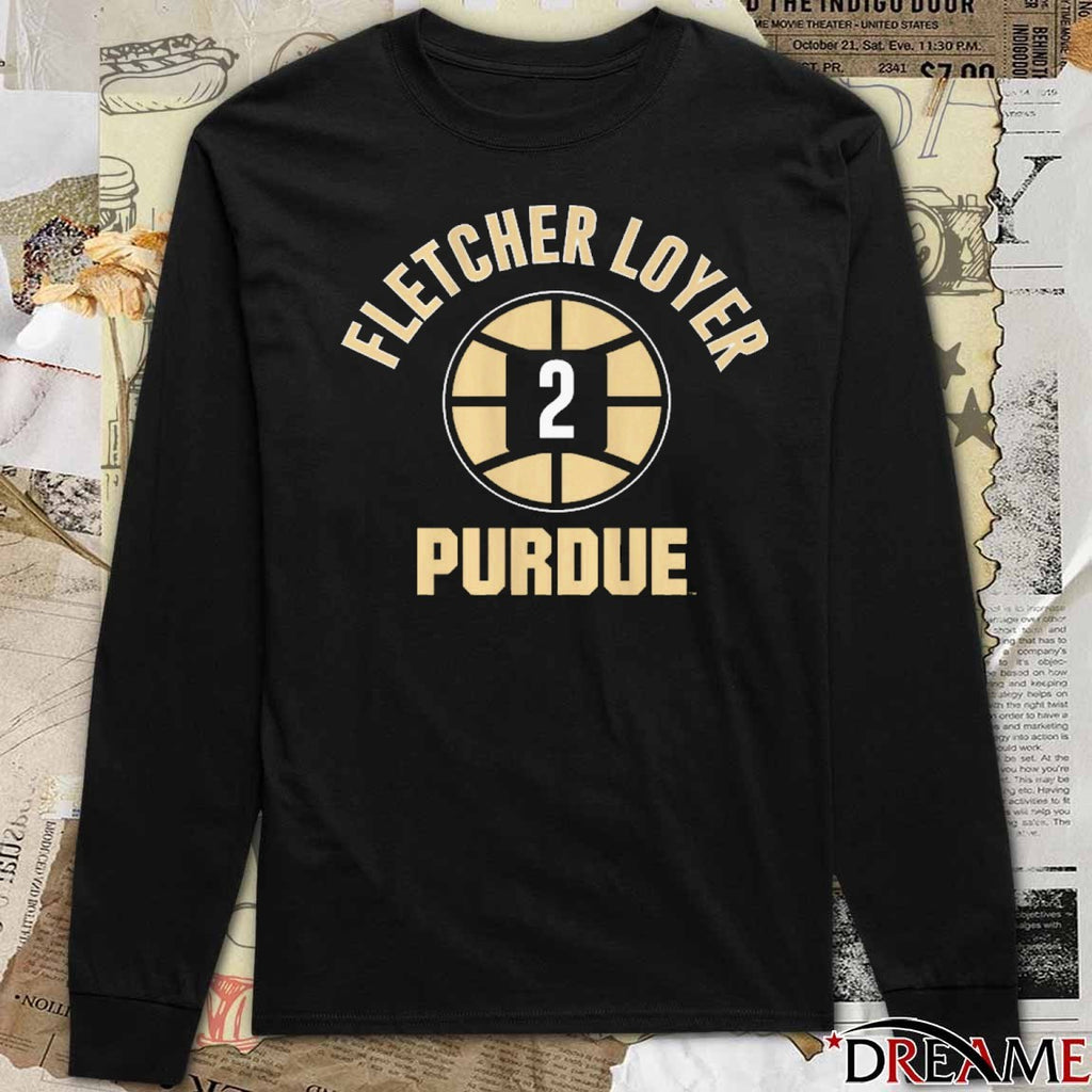 Purdue Boilermakers Basketball Fletcher Loyer Name Number Ball 2 t-shirt