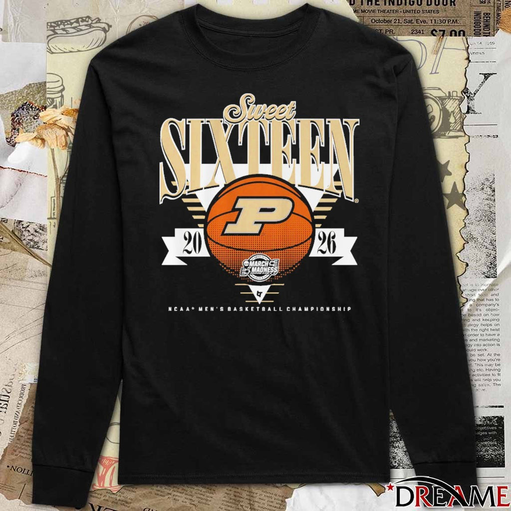 Purdue Boilermakers Braden Smith 2026 NCAA March Madness Sweet Sixteen No 2 Seed West Region Men’s Basketball t-shirt