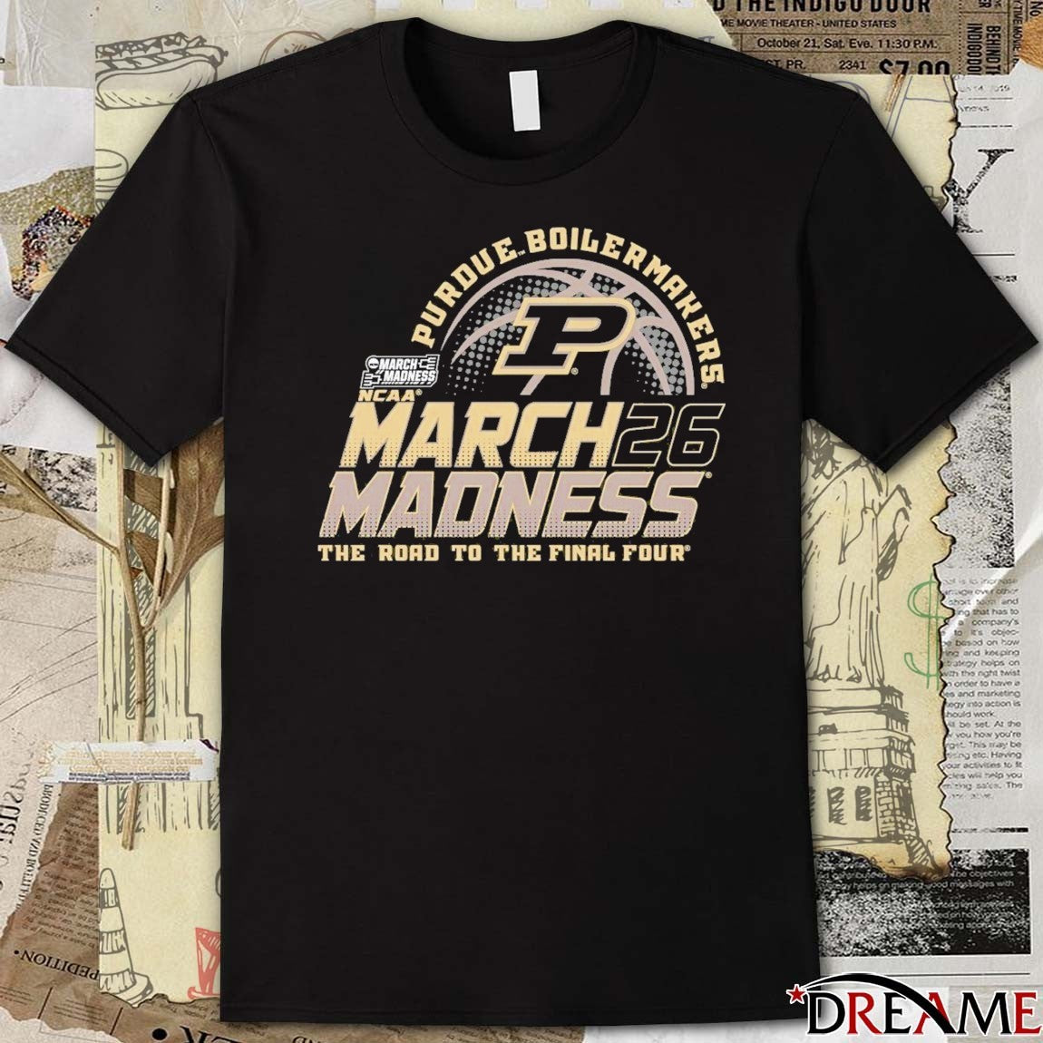 Purdue Boilermakers Men’s Basketball 2026 March Madness Bound The Road To The Final Four t-shirt