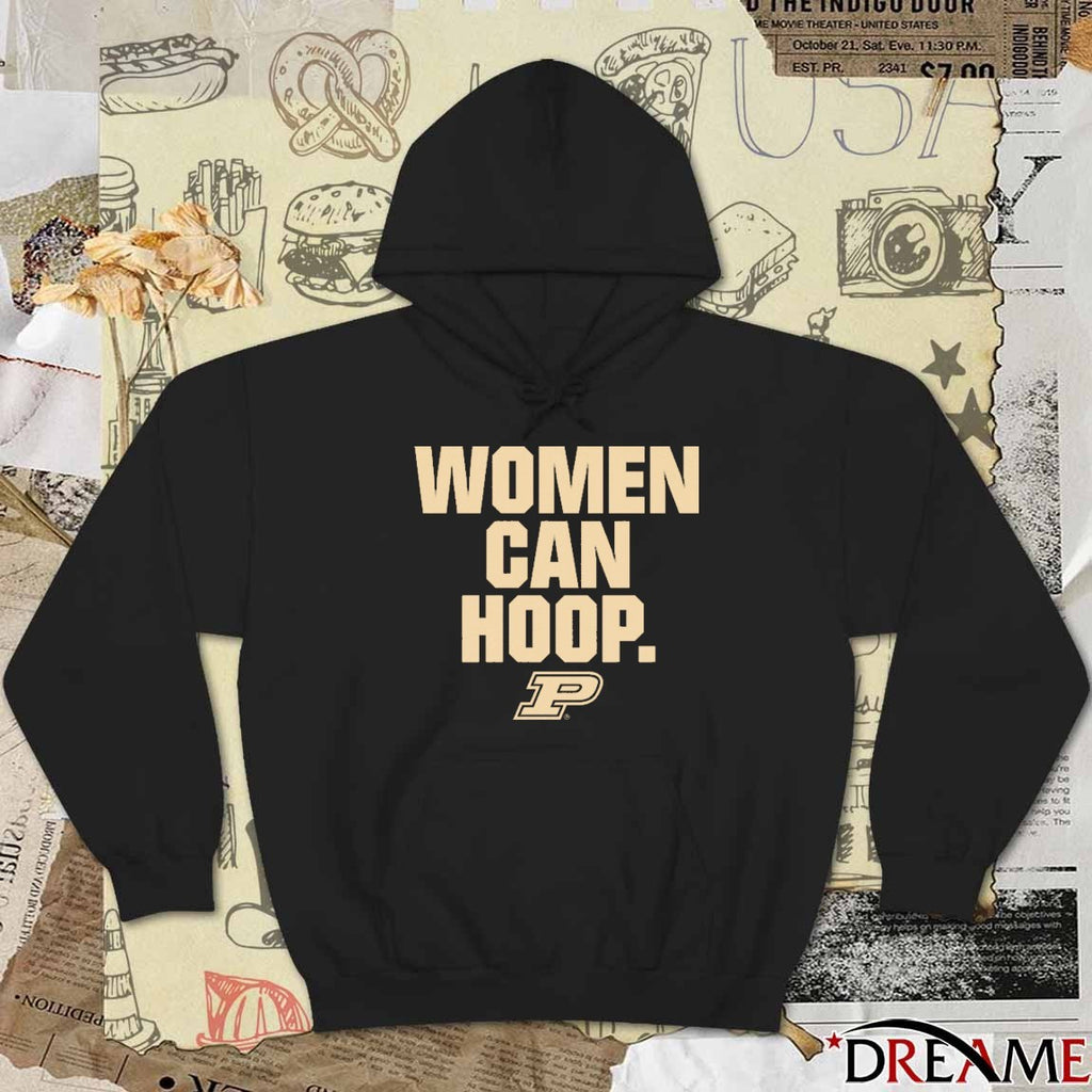 Purdue Boilermakers Women’s Basketball Women Can Hoop NCAA t-shirt