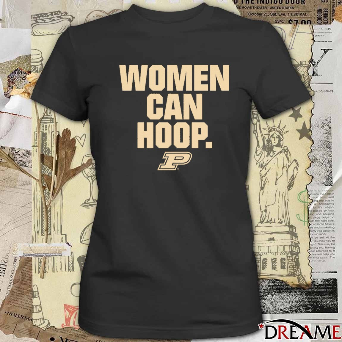 Purdue Boilermakers Women’s Basketball Women Can Hoop NCAA t-shirt