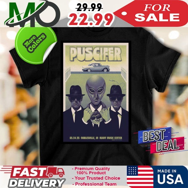 Puscifer 05.24.2025 Noblesville IN Ruoff Music Center Concert Poster Graphic Shirt