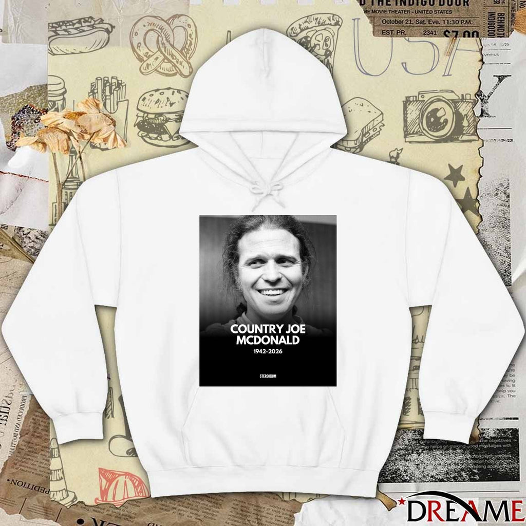 R.I.P. Joseph Country Joe McDonald 1942 – 2026 Poster t-shirt