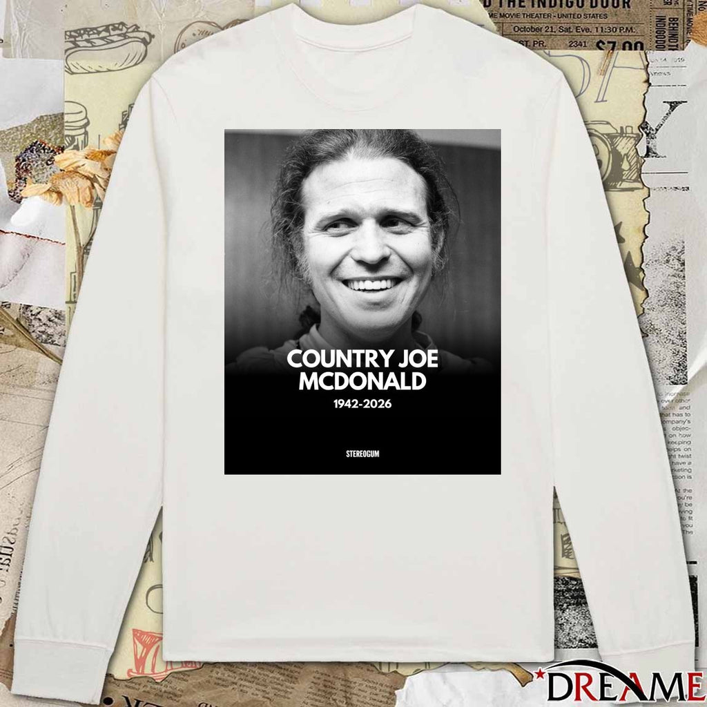 R.I.P. Joseph Country Joe McDonald 1942 – 2026 Poster t-shirt