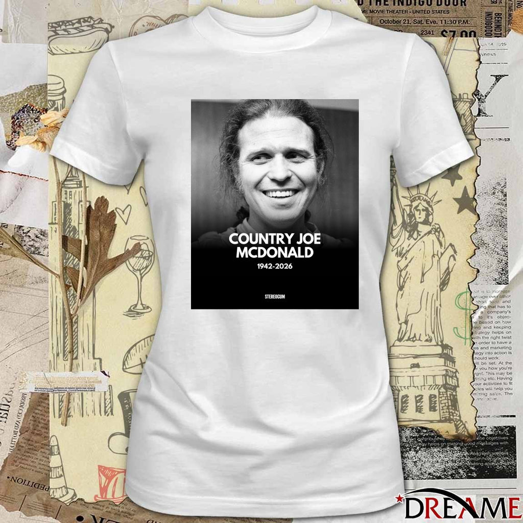 R.I.P. Joseph Country Joe McDonald 1942 – 2026 Poster t-shirt