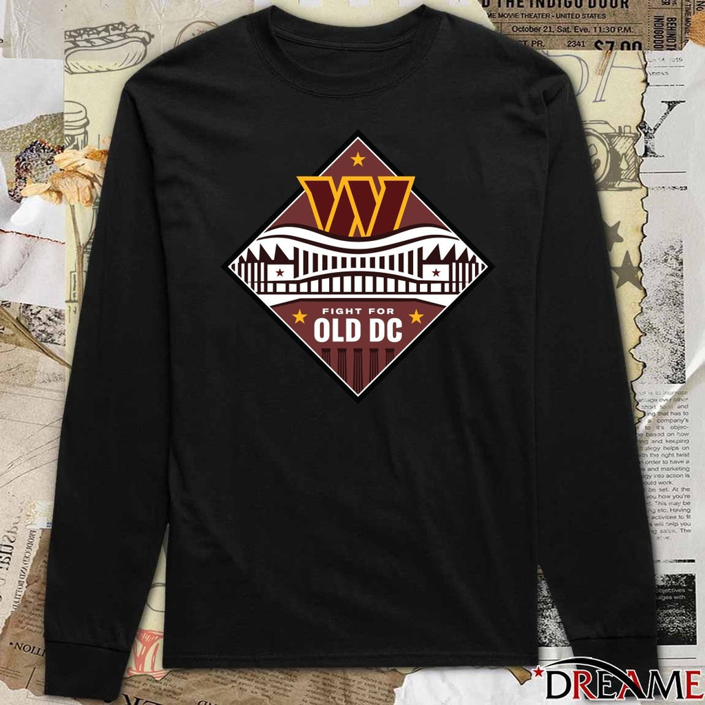 RFK Stadium Washington Commanders Fight For OLD DC t-shirt