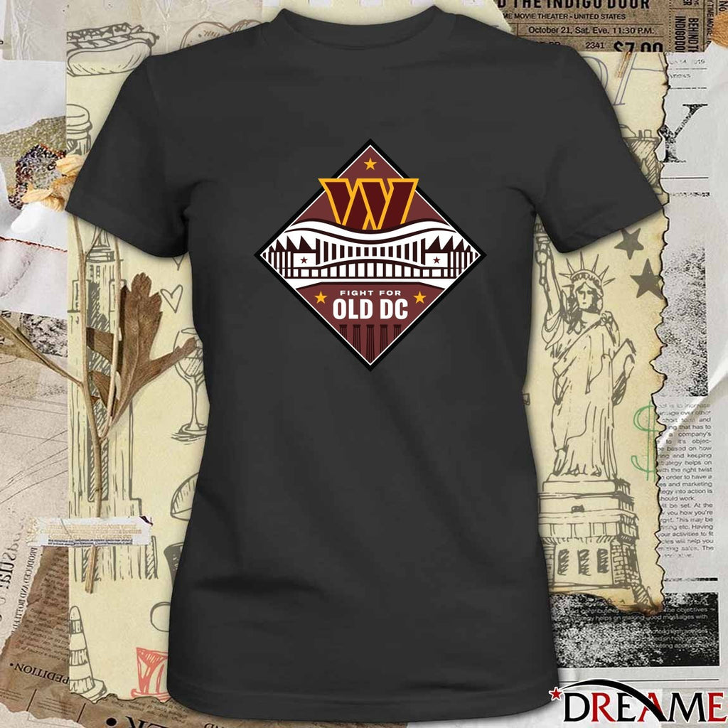 RFK Stadium Washington Commanders Fight For OLD DC t-shirt