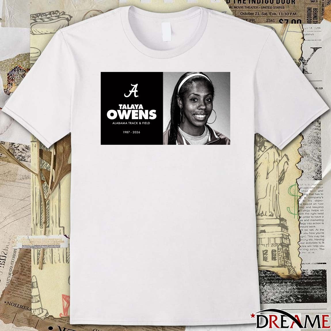 RIP Alabama Track And Field Talaya Owens 1987-2026 Poster t-shirt