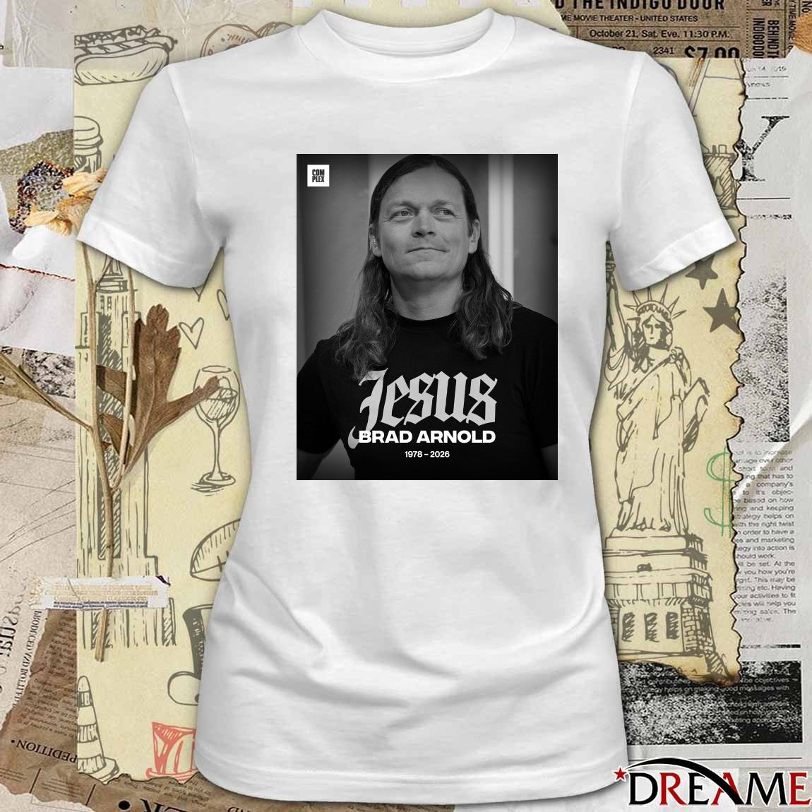 RIP Brad Arnold Founder, Lead Singer And Songwriter Of Rock Band 3 Doors Down 1978 – 2026 Poster t-shirt