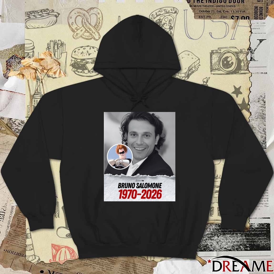 RIP Bruno Salomone 1970 – 2026 AnimeTV t-shirt