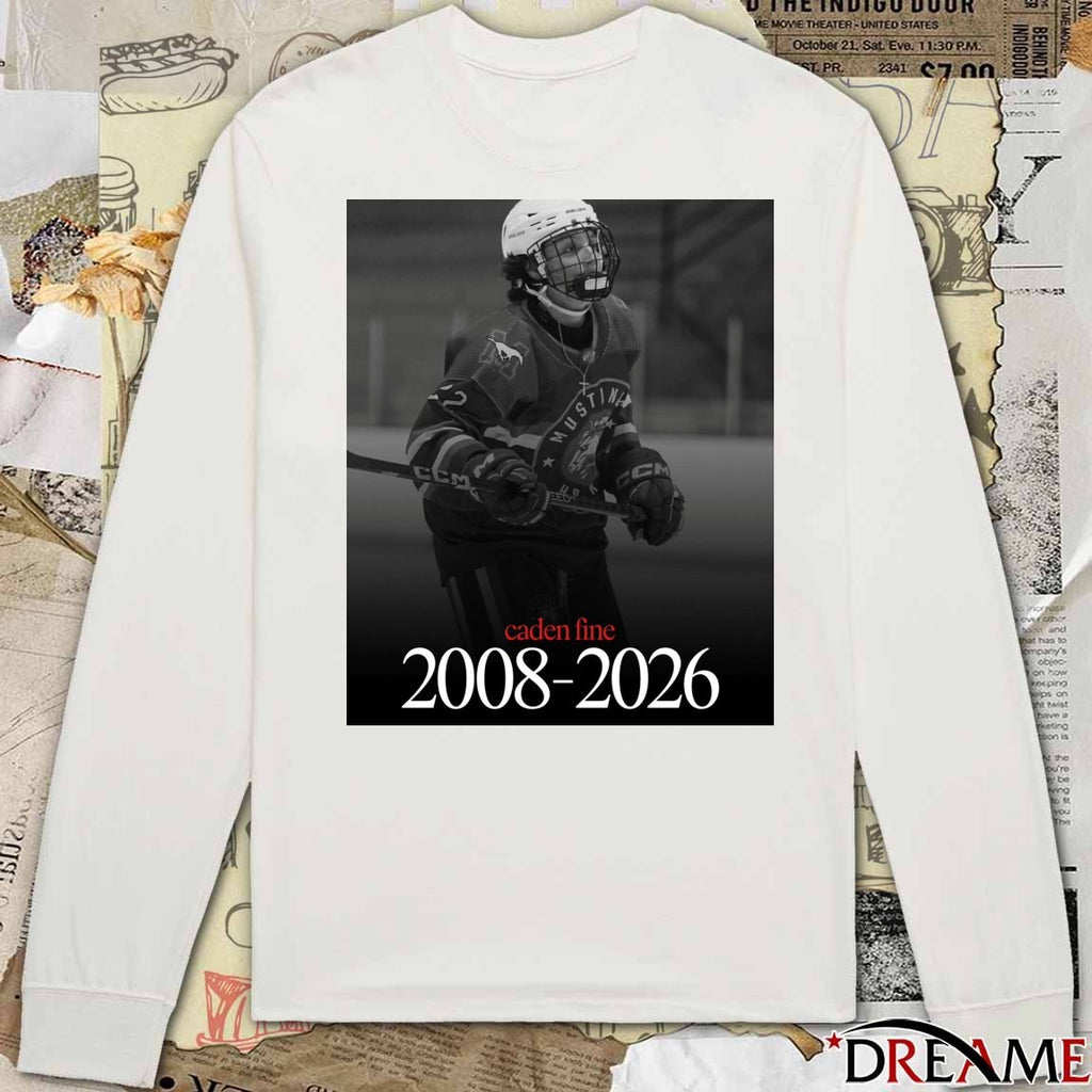 RIP Caden Fine 2008-2026 Southern Alberta Mustangs Poster t-shirt