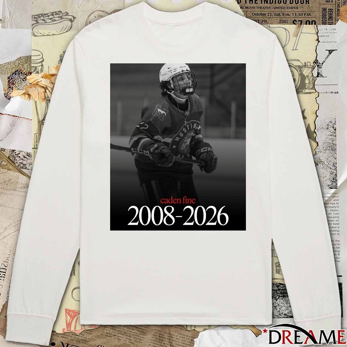 RIP Caden Fine 2008-2026 Southern Alberta Mustangs Poster t-shirt