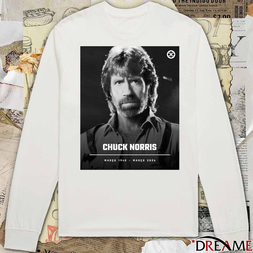 RIP Chuck Norris March 1940 – March 2026 IGN Brasil Poster t-shirt