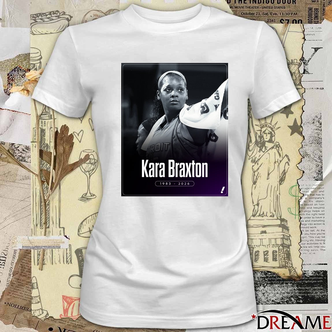 RIP Former WNBA Player Kara Braxton Has Passed Away 1983 – 2026 Poster t-shirt