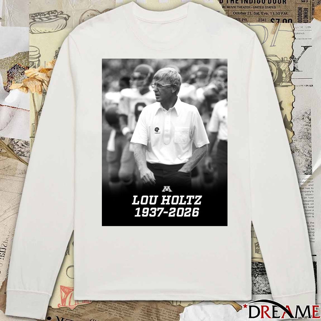 RIP Head Coach Lou Holtz 1937 – 2026 Gopher Football Poster t-shirt