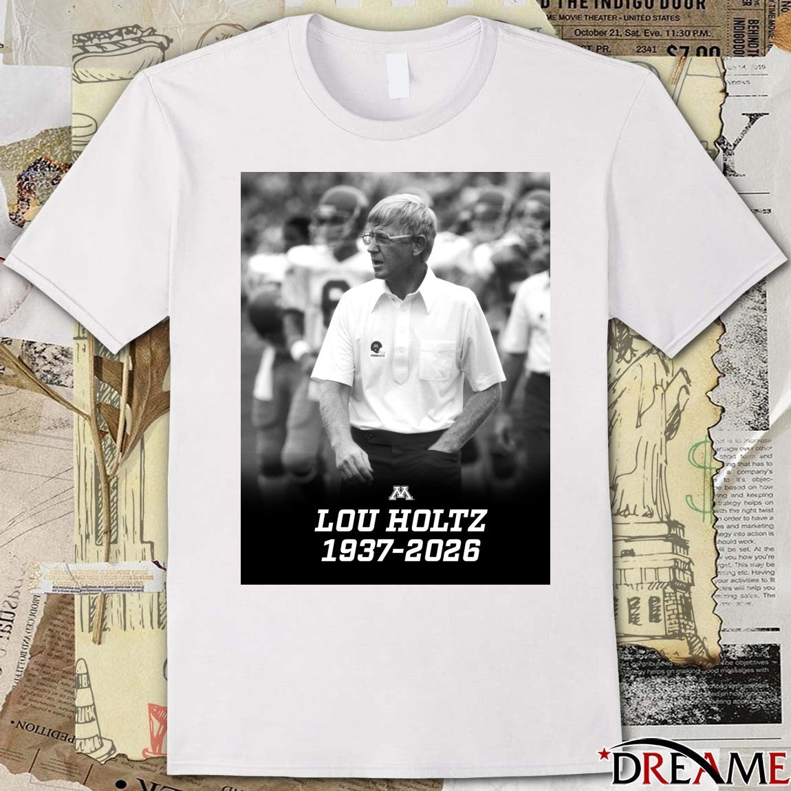 RIP Head Coach Lou Holtz 1937 – 2026 Gopher Football Poster t-shirt