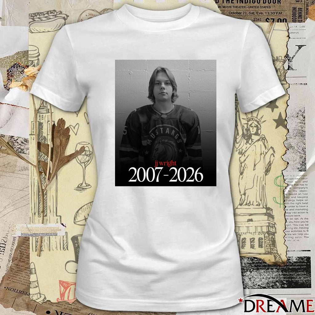RIP JJ Wright 2007-2026 Southern Alberta Mustangs Poster t-shirt