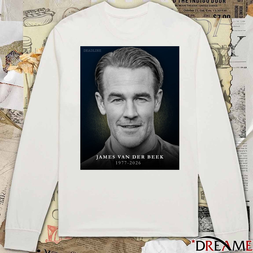 RIP James Van Der Beek Dawson Leery on Kevin Williamson’s WB Dawson’s Creek 48 1978 – 2026 Poster t-shirt