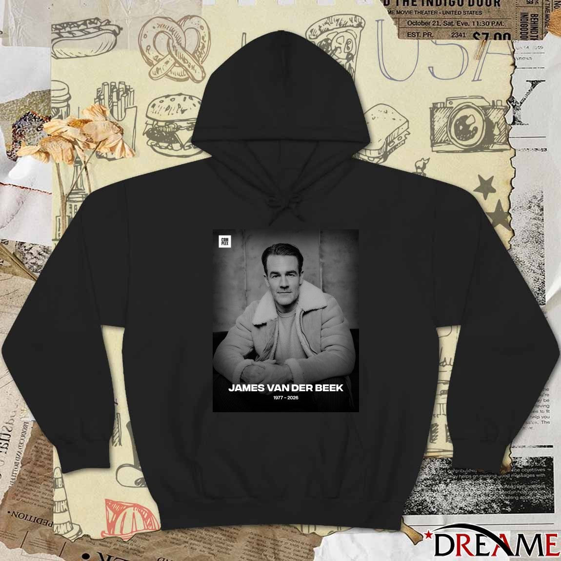 RIP James Van Der Beek Dawson’s Creek 1977 – 2026 Poster t-shirt