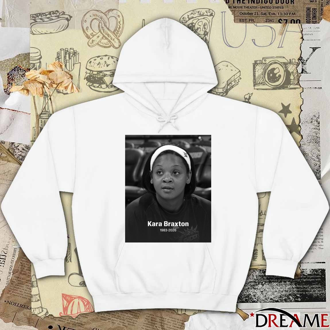 RIP Kara Braxton Detroit Shock Has Died At The Age Of 43 1983 – 2026 Poster t-shirt